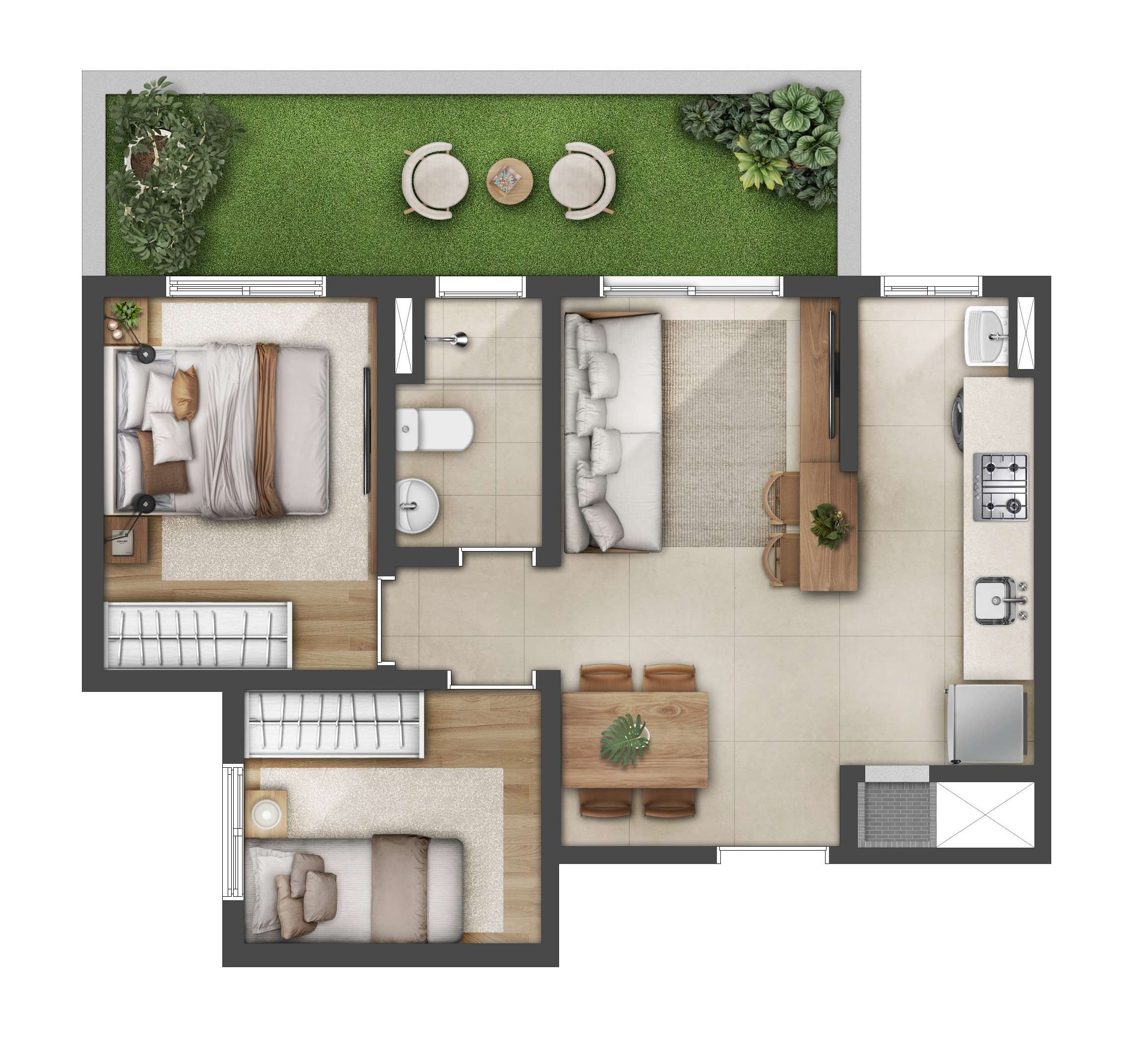 Planta 2 — Open Bosque — Passo D´Areia