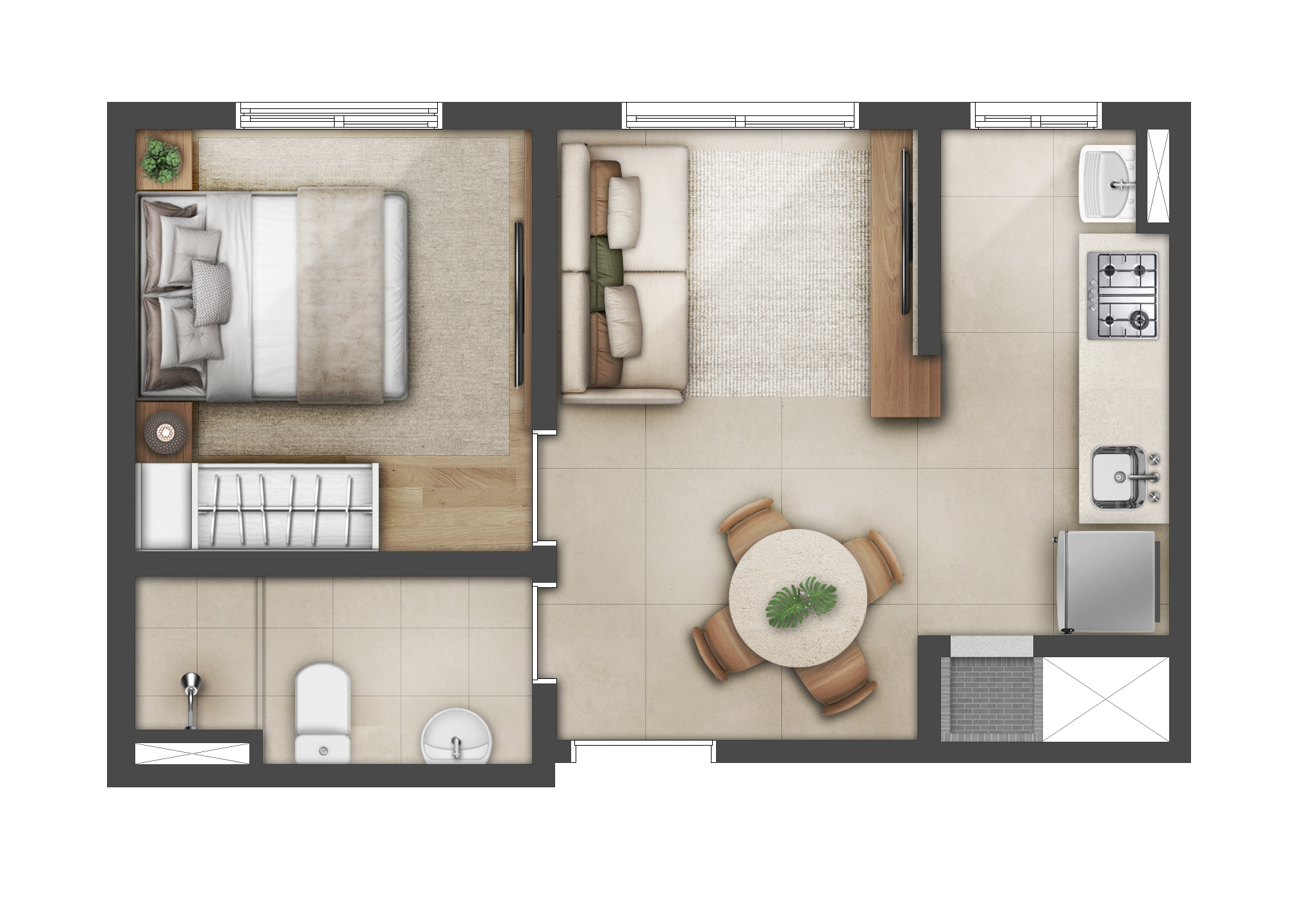 Planta 3 — Open Bosque — Passo D´Areia